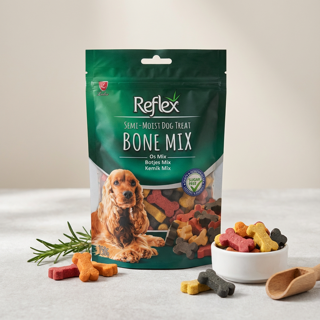 Reflex Semi - Moist Kemik Mix Ödül Maması 150 Gr kullanım görseli