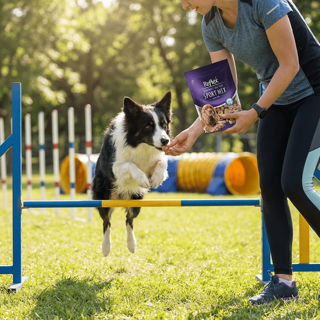 Reflex Semi - Moist Kuzu Etli & Pirinçli Spor Karışık Ödül 150 Gr kullanım görseli