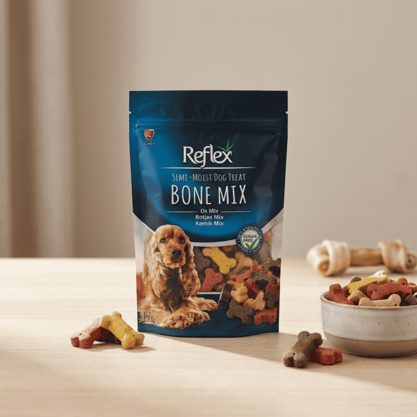 Reflex Semi - Moist Mini Kemik Karışık Ödül 150 Gr kullanım görseli