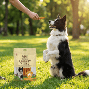 Reflex Tavuklu Çıtır Çubuklar Ödül Maması kullanım görseli