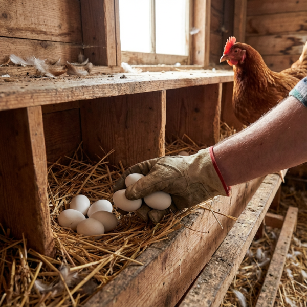 SAHTE TAVUK YUMURTASI 10 ADET kullanım görseli