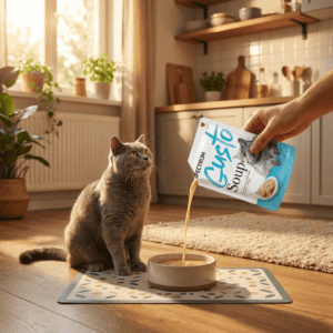 Spectrum Gusto Ton Balıklı ve Bal Kabaklı Kedi Çorbası 50gr kullanım görseli