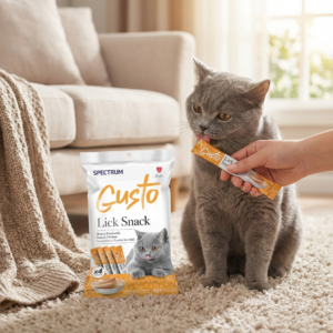 Spectrum Gusto Ton Balıklı ve Tavuklu Sıvı Kedi Ödül Maması 15gr(4lü) kullanım görseli