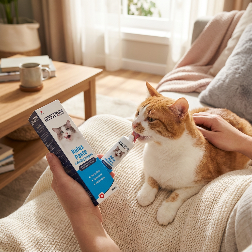 Spectrum Kediler için Rahatlık ve Sakinliği Destekleyen Malt Macunu 30gr kullanım görseli