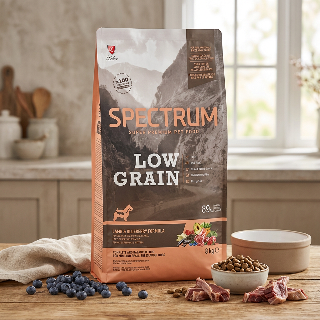 Spectrum Kuzu Etli Yaban Mersinli Küçük Irk Yetişkin Köpek Maması 8 kg kullanım görseli