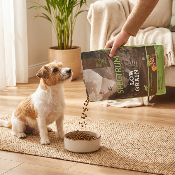 Spectrum Ördek Etli ve Bal Kabaklı Mini ve Küçük Irk Yetişkin Köpek Maması 2,5 kg kullanım görseli