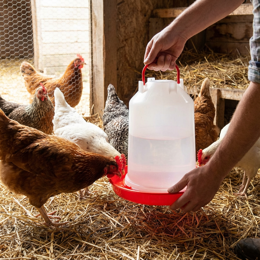 TAVUK SULUĞU 10LT ŞEFFAF kullanım görseli