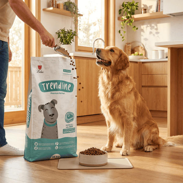 Trendline Biftekli Yetişkin Köpek Maması 15 Kg kullanım görseli