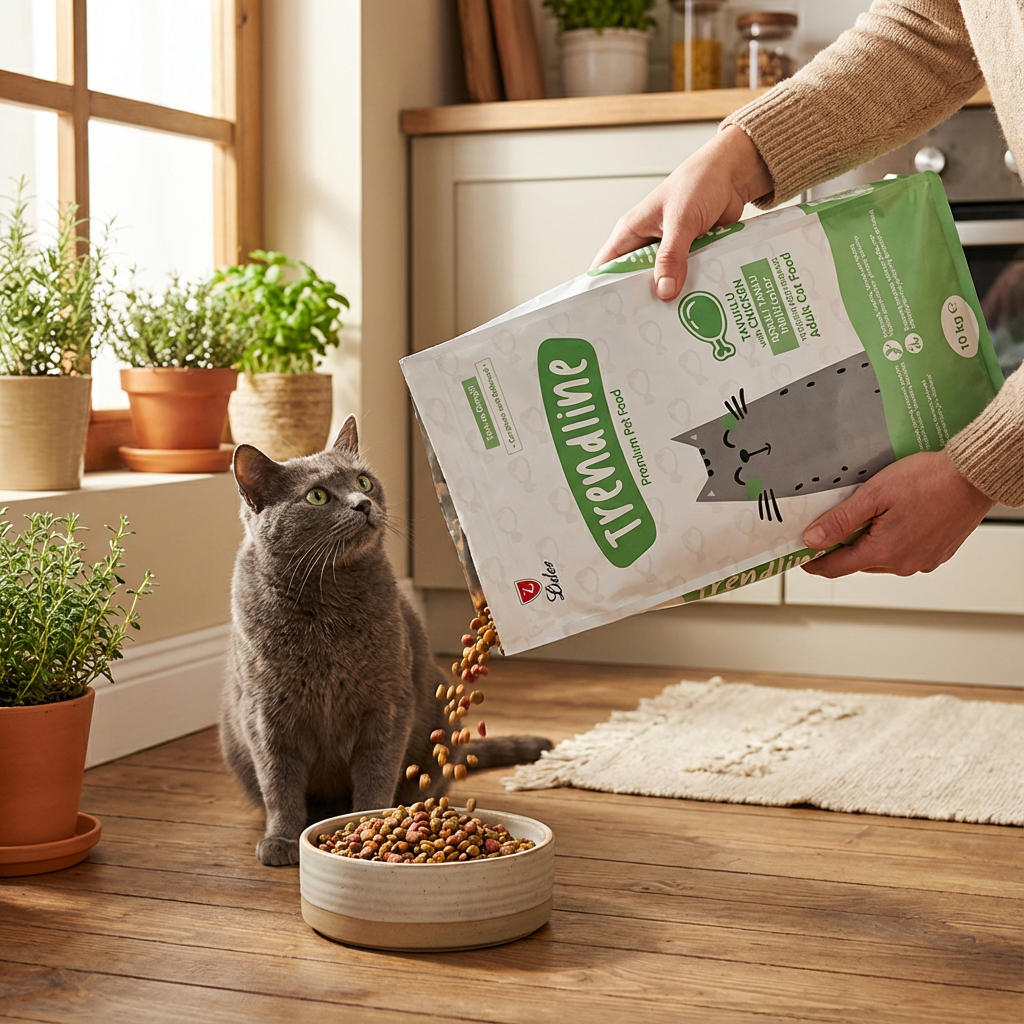 Trendline Multi Colour Renkli Yetişkin Kedi Maması 15 kg kullanım görseli