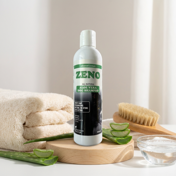 ZENO ALOE VERA DOG SHAMPOO kullanım görseli