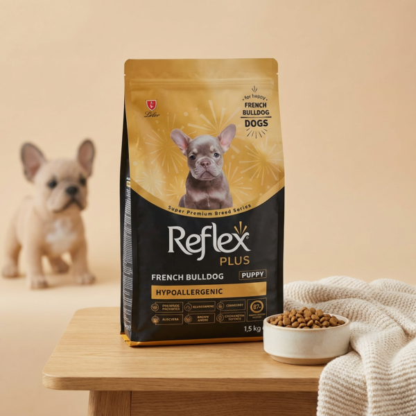 ​Reflex Plus French Bulldog Yavru Köpek Maması 1,5 Kg kullanım görseli