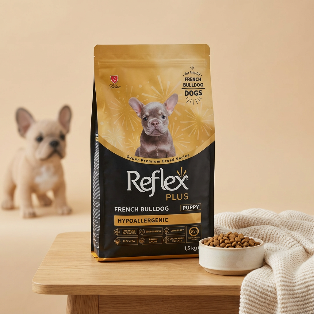 ​Reflex Plus French Bulldog Yavru Köpek Maması 1,5 Kg kullanım görseli