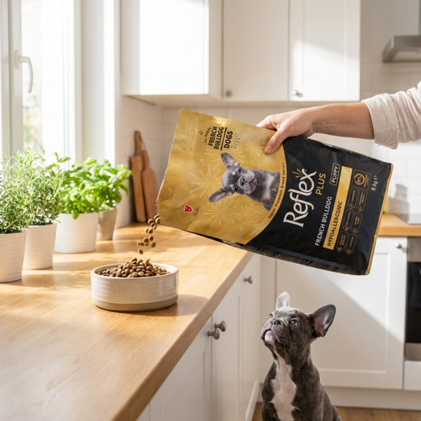 ​Reflex Plus French Bulldog Yavru Köpek Maması 8 Kg kullanım görseli