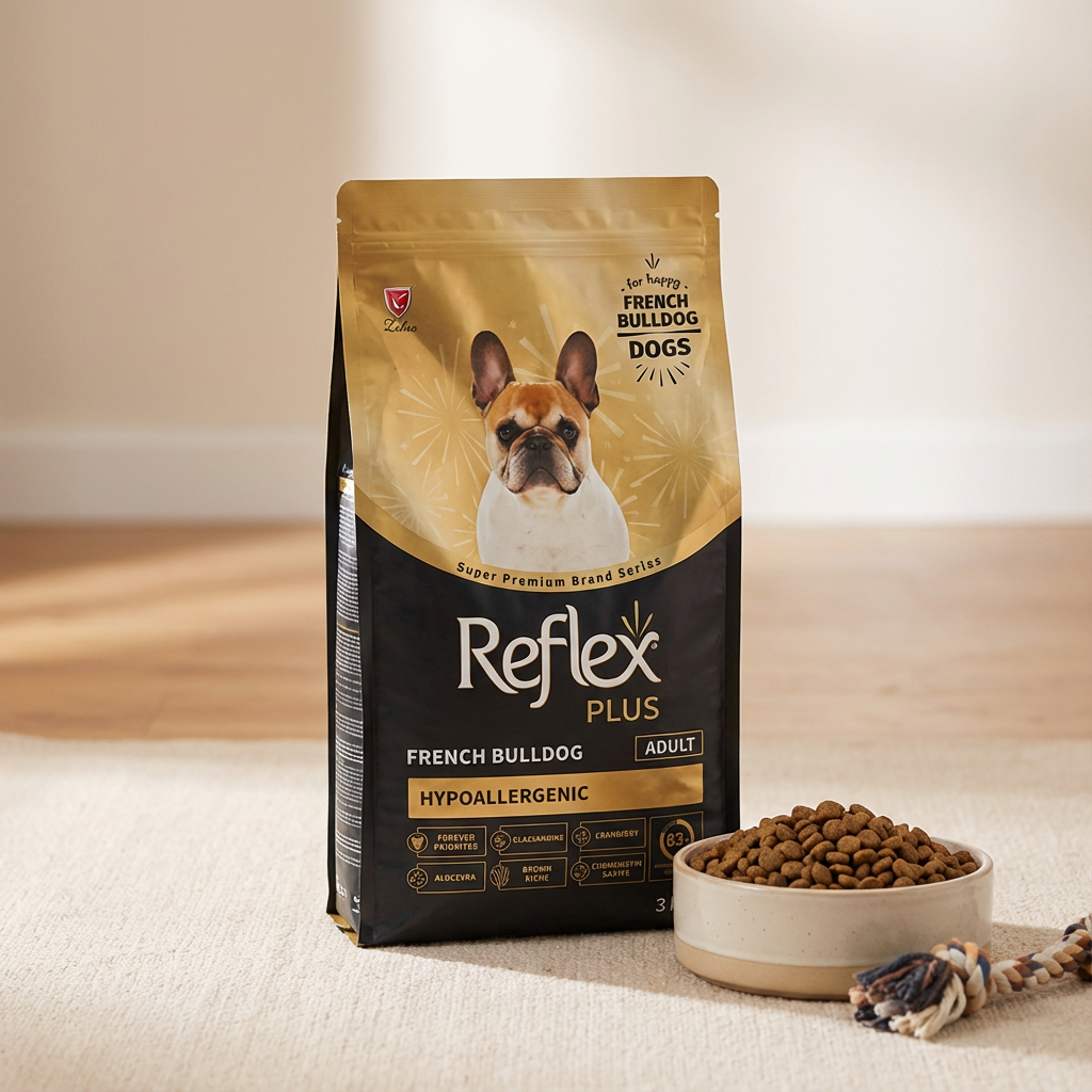 ​Reflex Plus French Bulldog Yetişkin Köpek Maması 3 Kg kullanım görseli