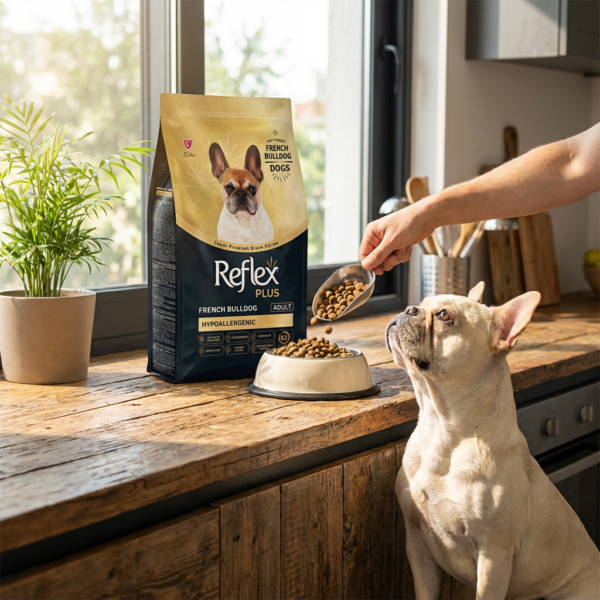 ​Reflex Plus French Bulldog Yetişkin Köpek Maması 8 Kg kullanım görseli