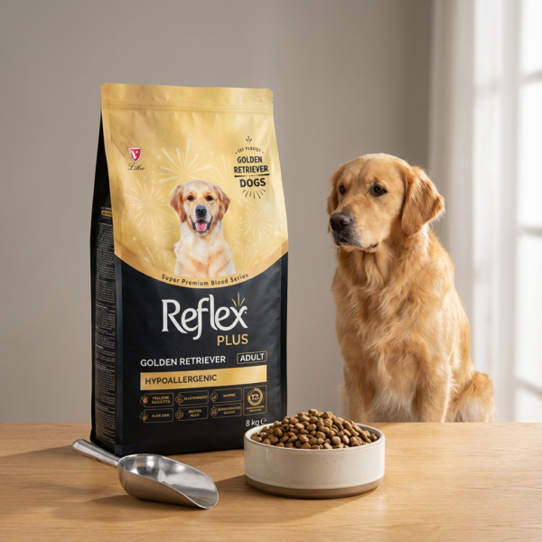 ​Reflex Plus Golden Retriever Yetişkin Köpek Maması 8 Kg kullanım görseli