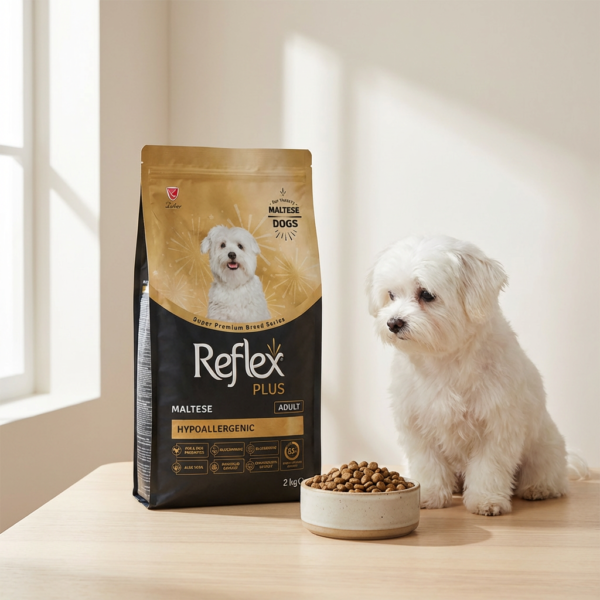 ​Reflex Plus Maltese Yetişkin Köpek Maması 2 Kg kullanım görseli