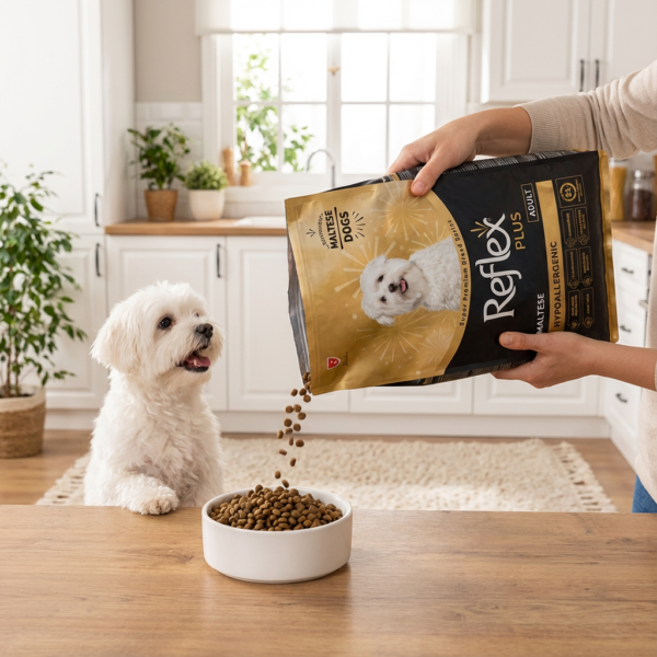 ​Reflex Plus Maltese Yetişkin Köpek Maması 8 Kg kullanım görseli