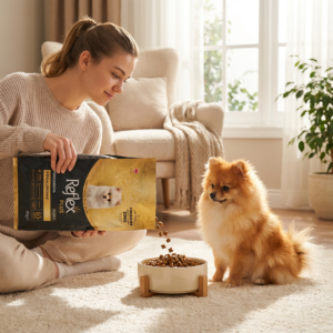 ​Reflex Plus Pomeranian Yavru Köpek Maması 8 Kg kullanım görseli