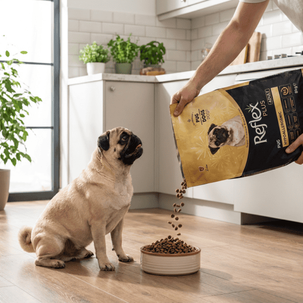 ​Reflex Plus Pug Yetişkin Köpek Maması 8 Kg kullanım görseli